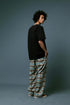 Embroidered Plaid Pants Vintage Straight Trousers